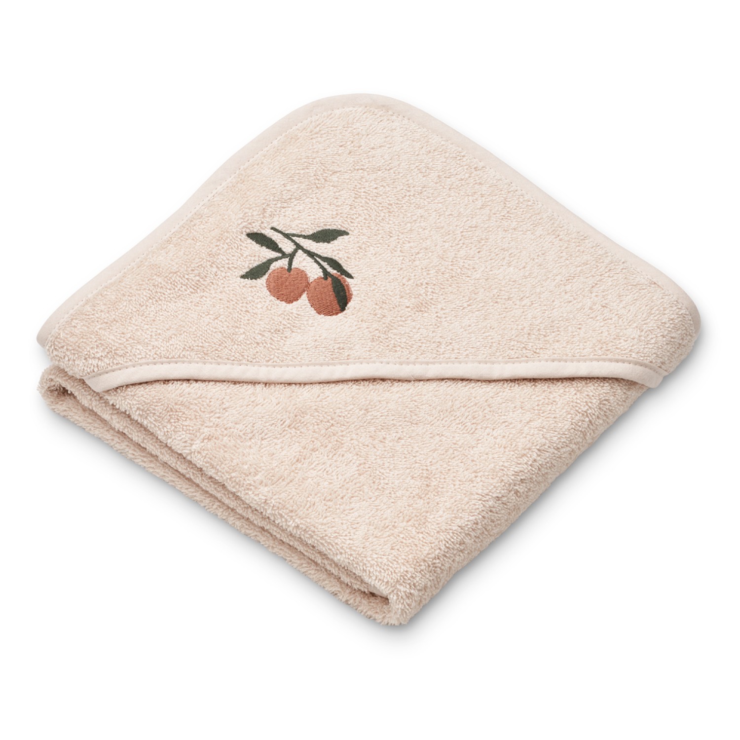 Albert hooded towel Batu | Peach/Sea Shell | Liewood